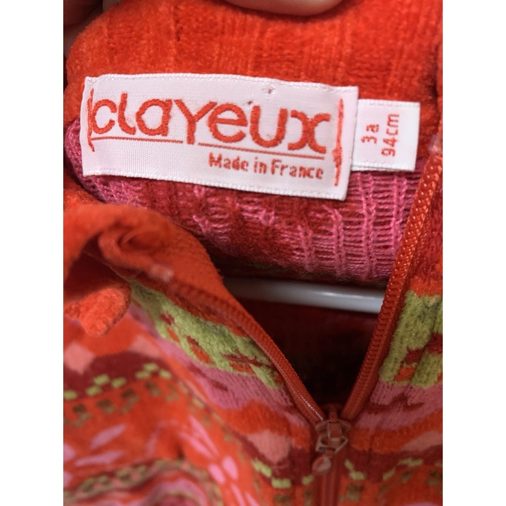 Vtg Irene Clayeux France Knit Pleated Red Tennis Skirt Set Toddler 3 - Picture 4 of 14